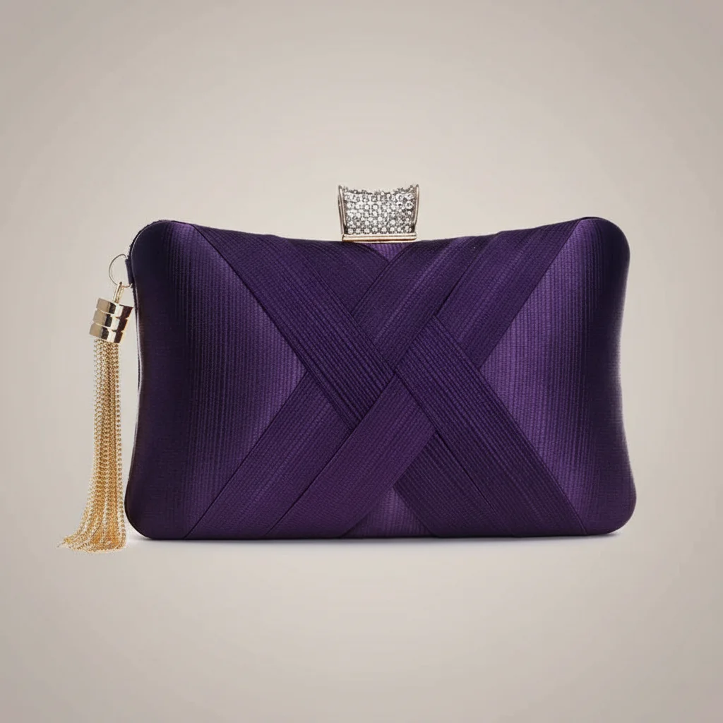 Sac chaine soirée satin élégant – Image 17