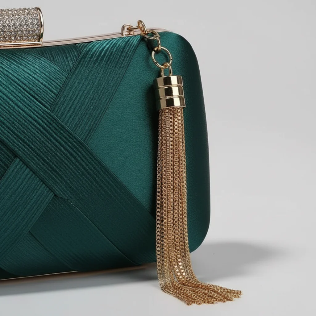 Sac chaine soirée satin élégant – Image 4