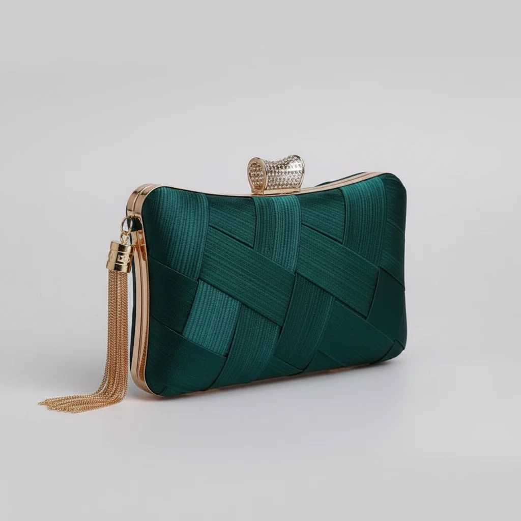 Sac chaine soirée satin élégant – Image 5