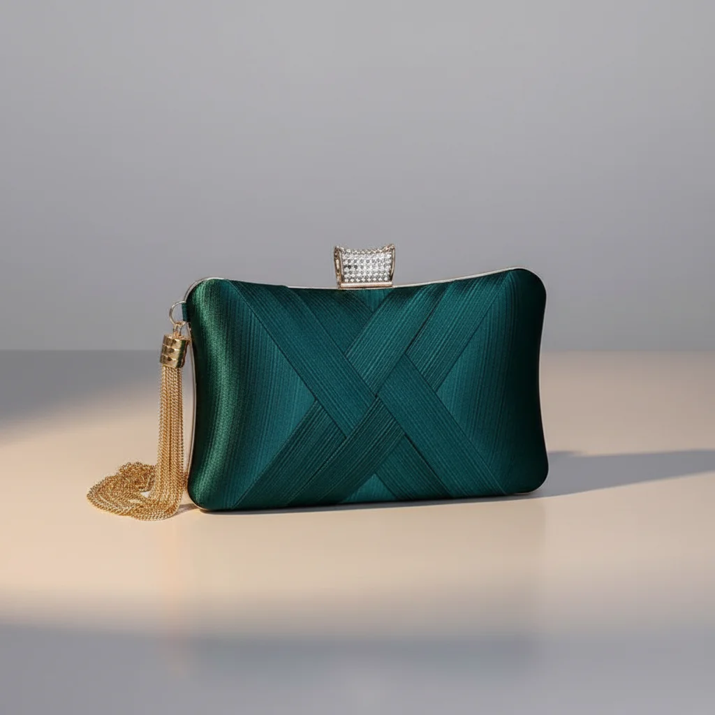 Sac chaine soirée satin élégant – Image 7