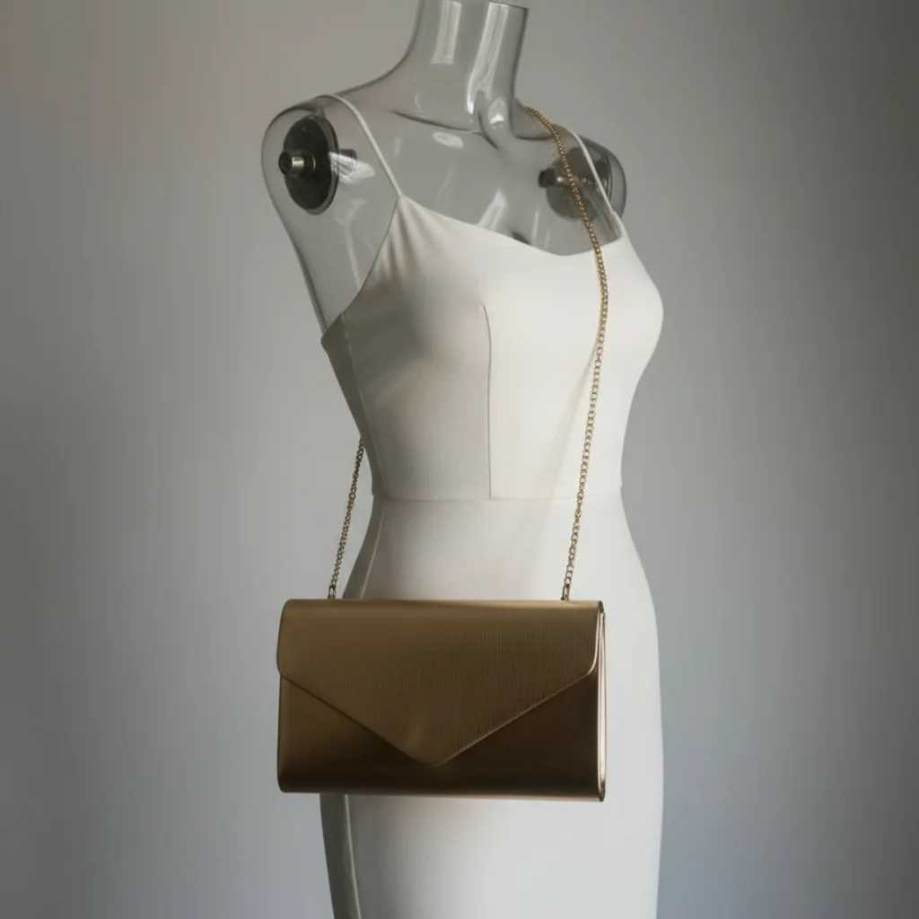 Sac chaine soirée simili cuir élégant – Image 5