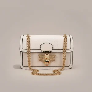Sac chaine baguette simili cuir abeille