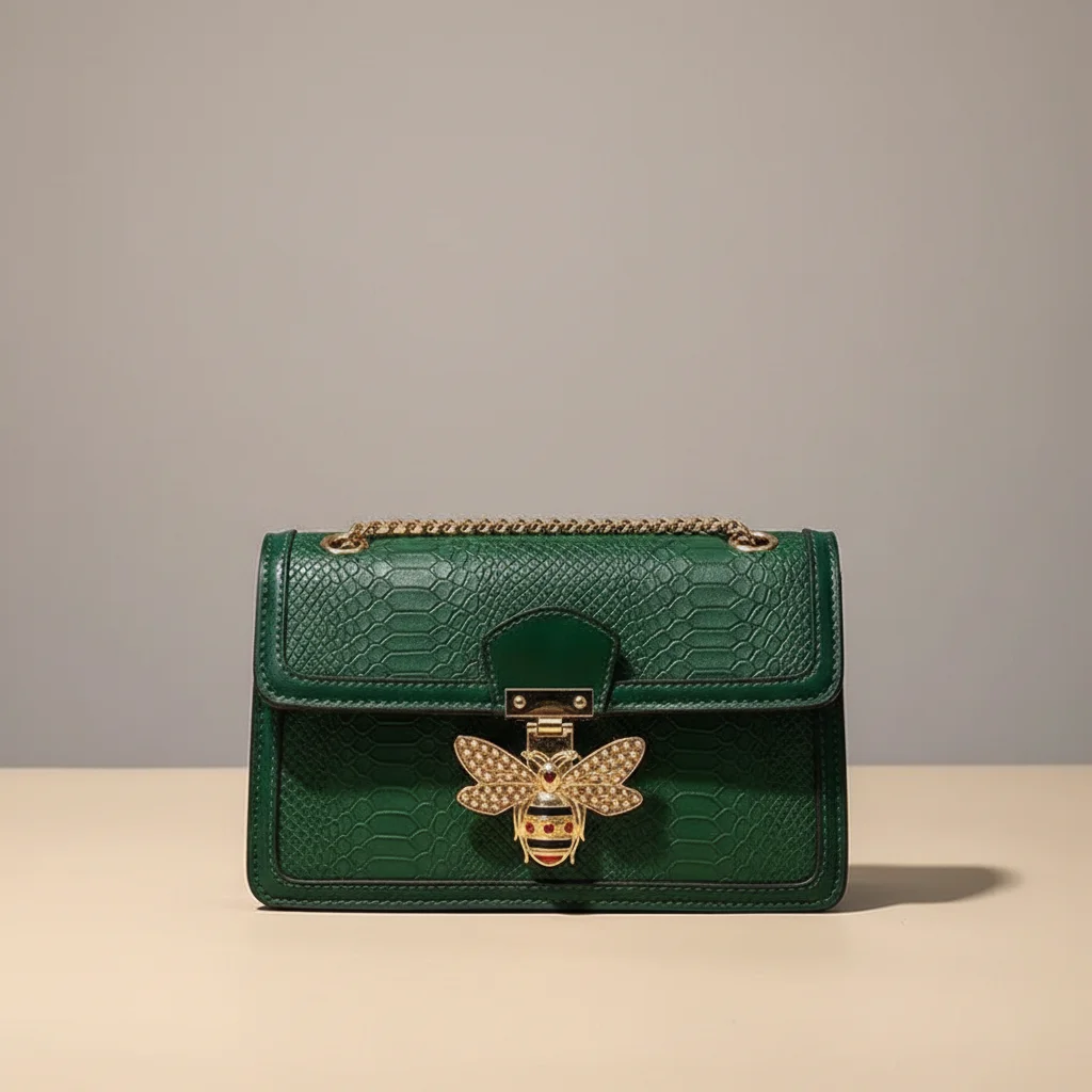Sac chaine baguette simili cuir abeille – Image 10