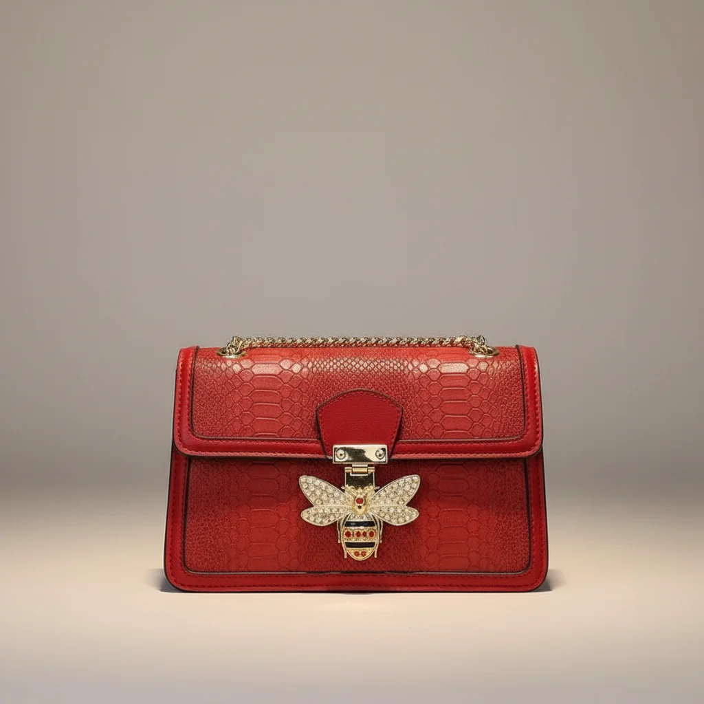 Sac chaine baguette simili cuir abeille – Image 14