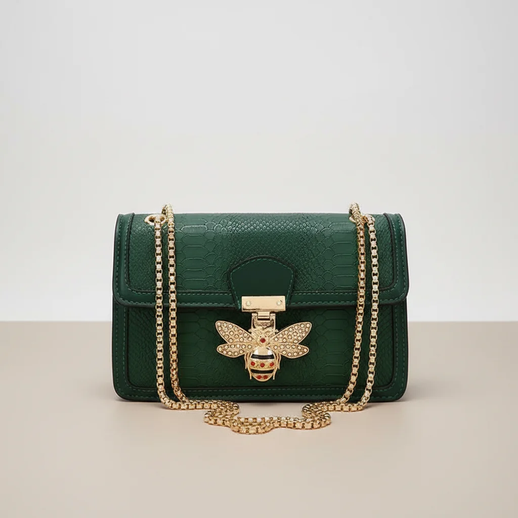 Sac chaine baguette simili cuir abeille – Image 16