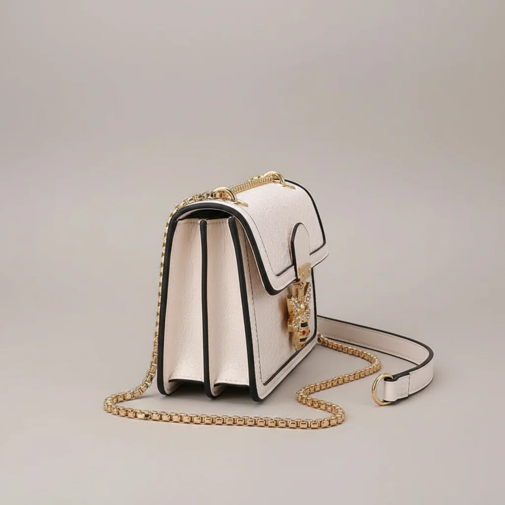 Sac chaine baguette simili cuir abeille – Image 2