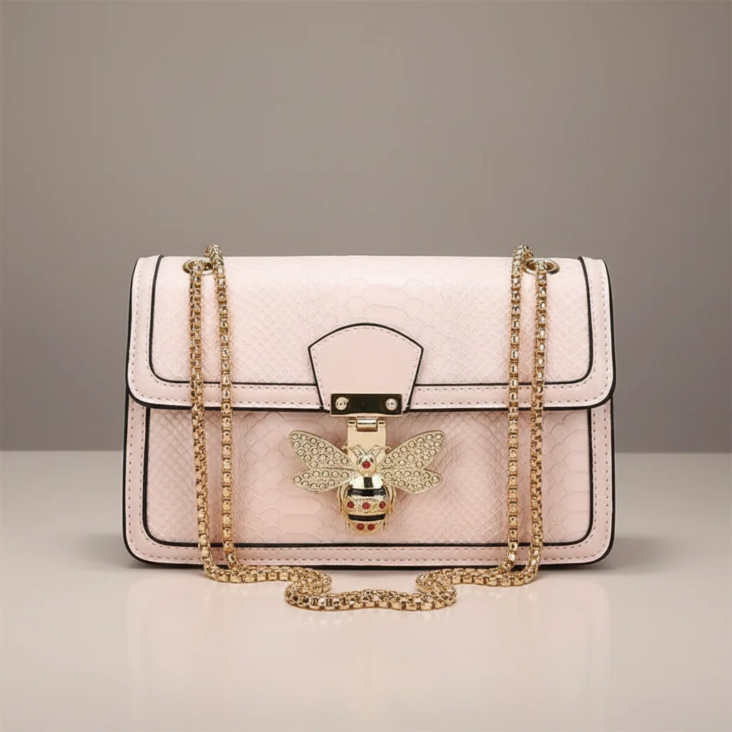 Sac chaine baguette simili cuir abeille – Image 21