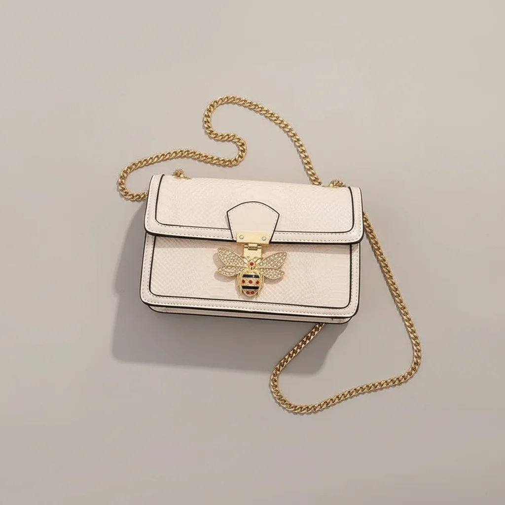 Sac chaine baguette simili cuir abeille – Image 3