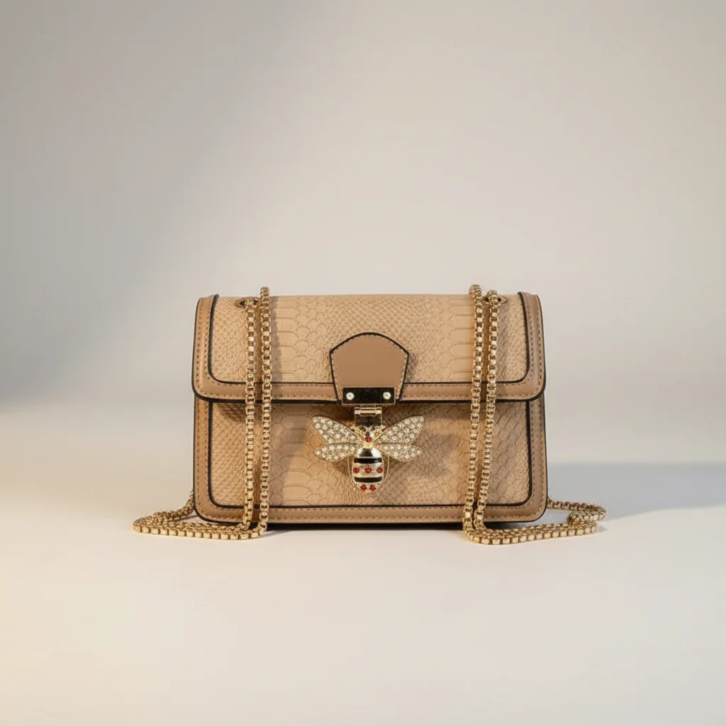 Sac chaine baguette simili cuir abeille – Image 8