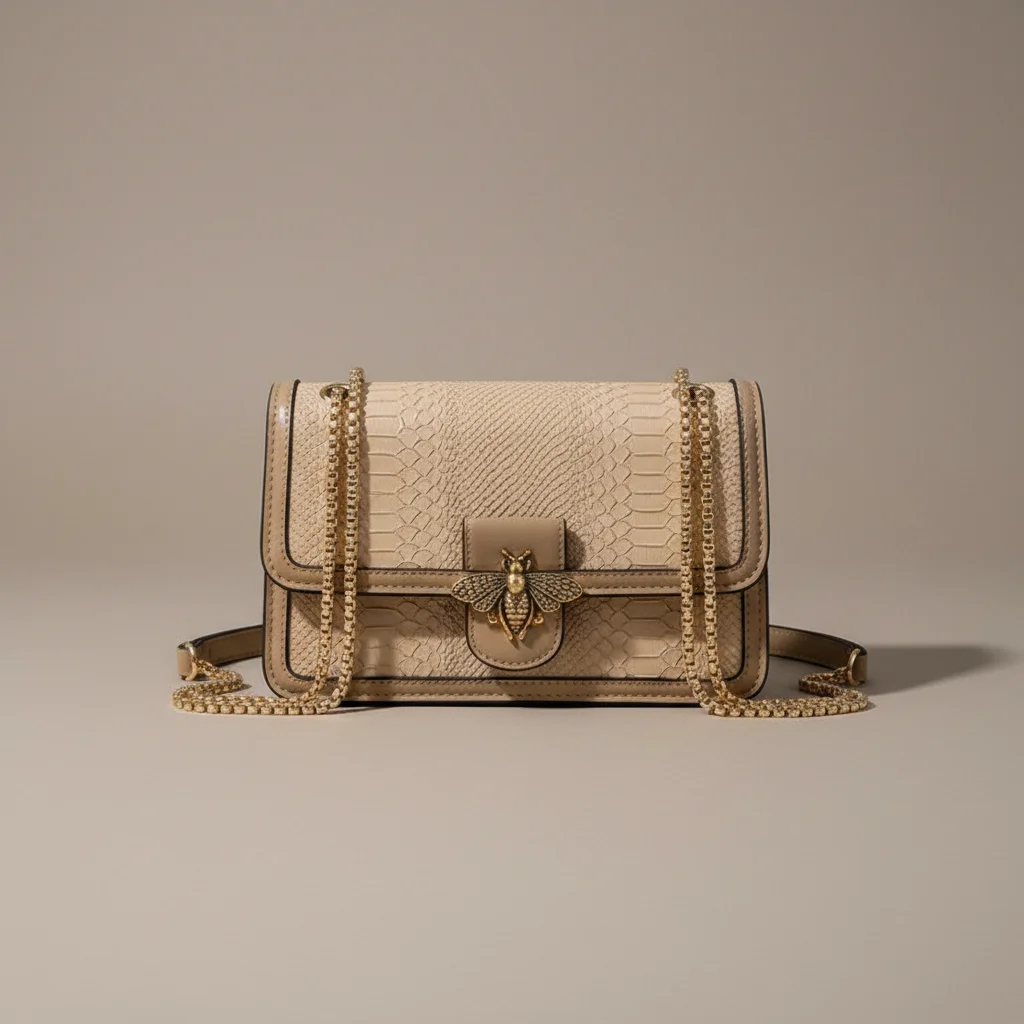 Sac chaine baguette simili cuir abeille – Image 9