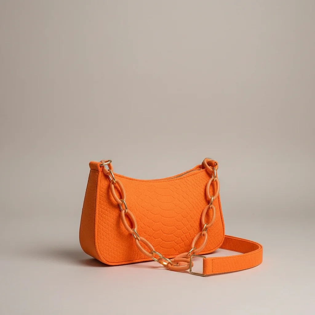 sac chaine baguette tissu compact tendance – Image 11