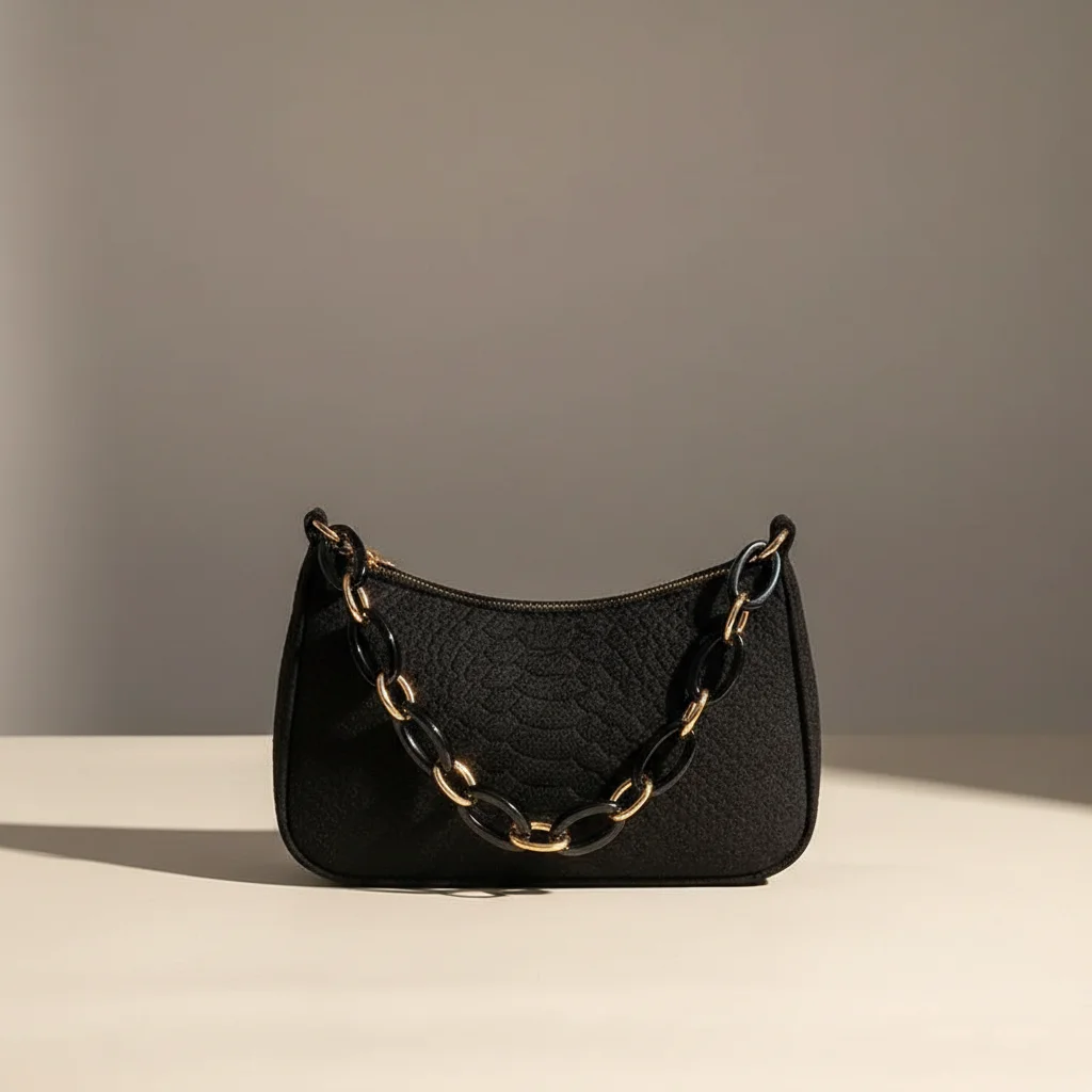 sac chaine baguette tissu compact tendance – Image 14