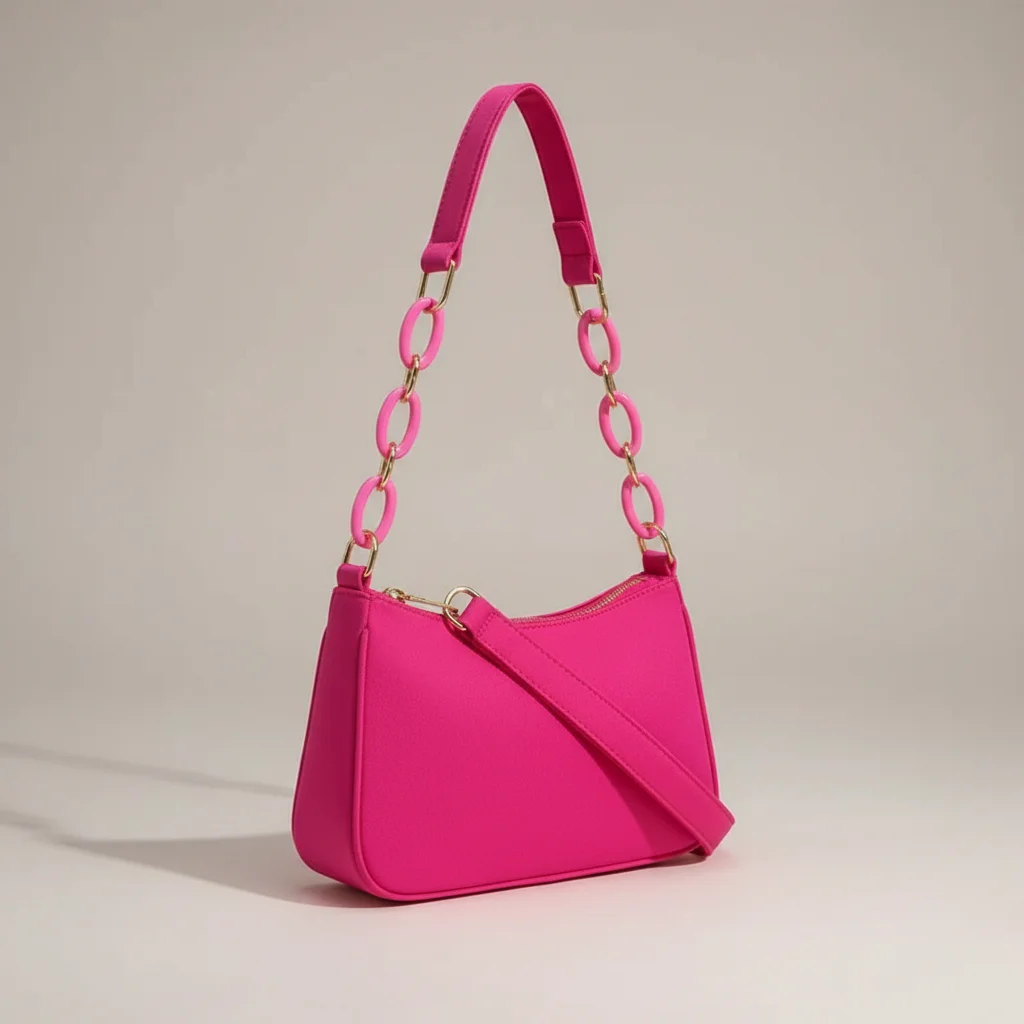 sac chaine baguette tissu compact tendance – Image 16