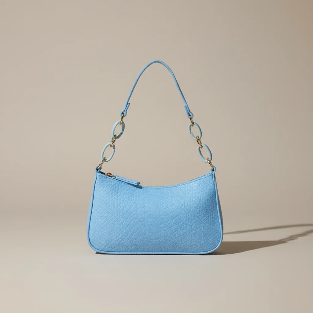 sac chaine baguette tissu compact tendance – Image 6