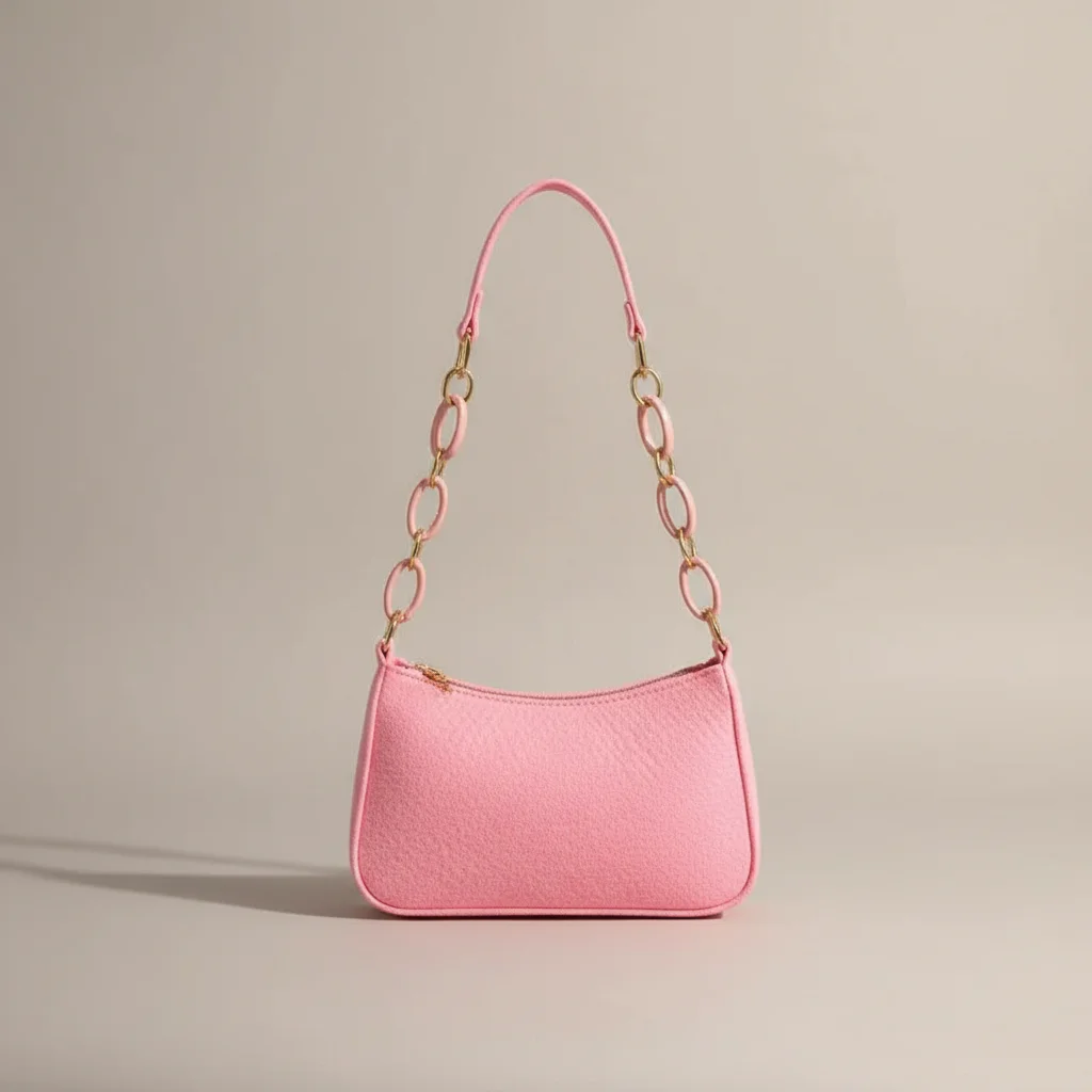 sac chaine baguette tissu compact tendance – Image 8