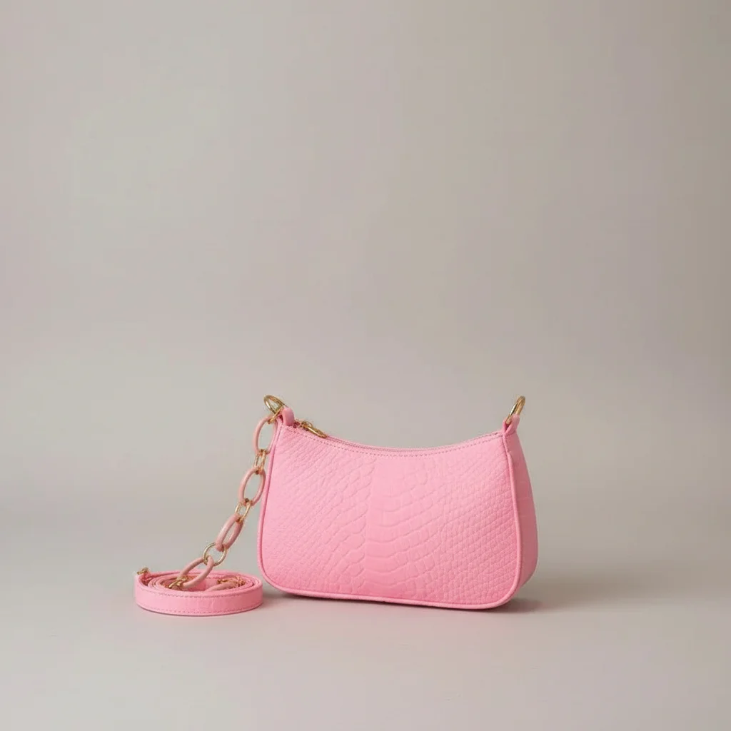 sac chaine baguette tissu compact tendance – Image 9
