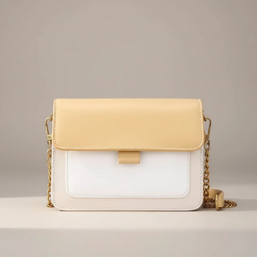 Sac chaine bandoulière simili cuir élégant – Image 3