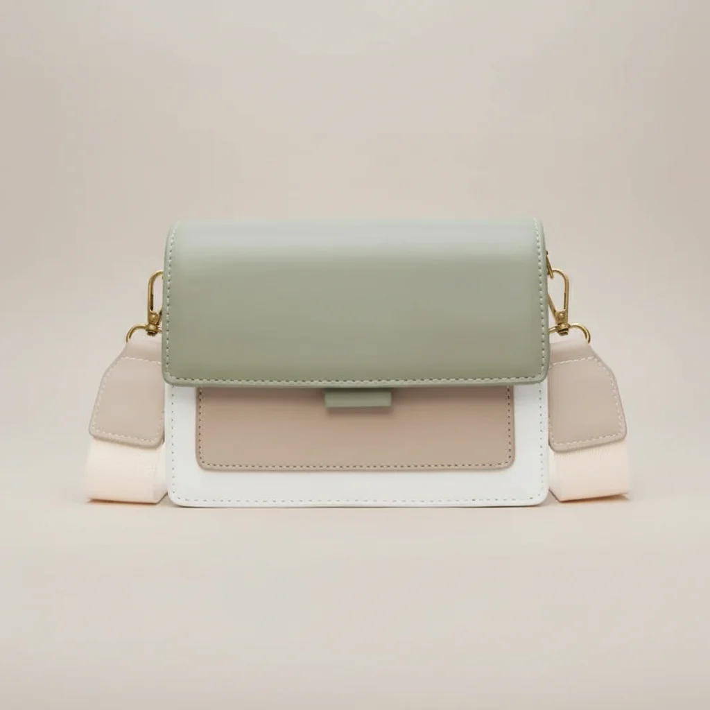Sac chaine bandoulière simili cuir élégant – Image 4