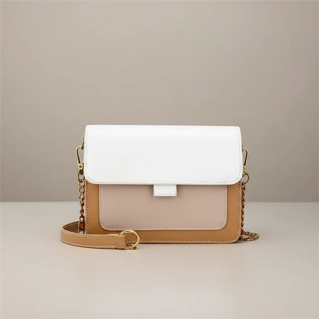 Sac chaine bandoulière simili cuir élégant – Image 6