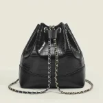 sac chaine bourse effet croco élégant