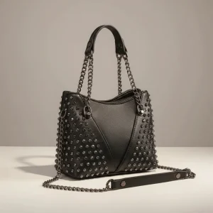 Sac chaine clouté simili cuir tendance
