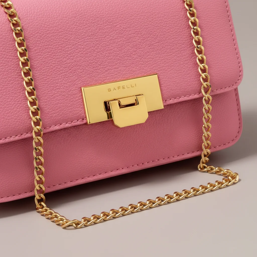 sac chaine cuir femme élégant 24cm – Image 6