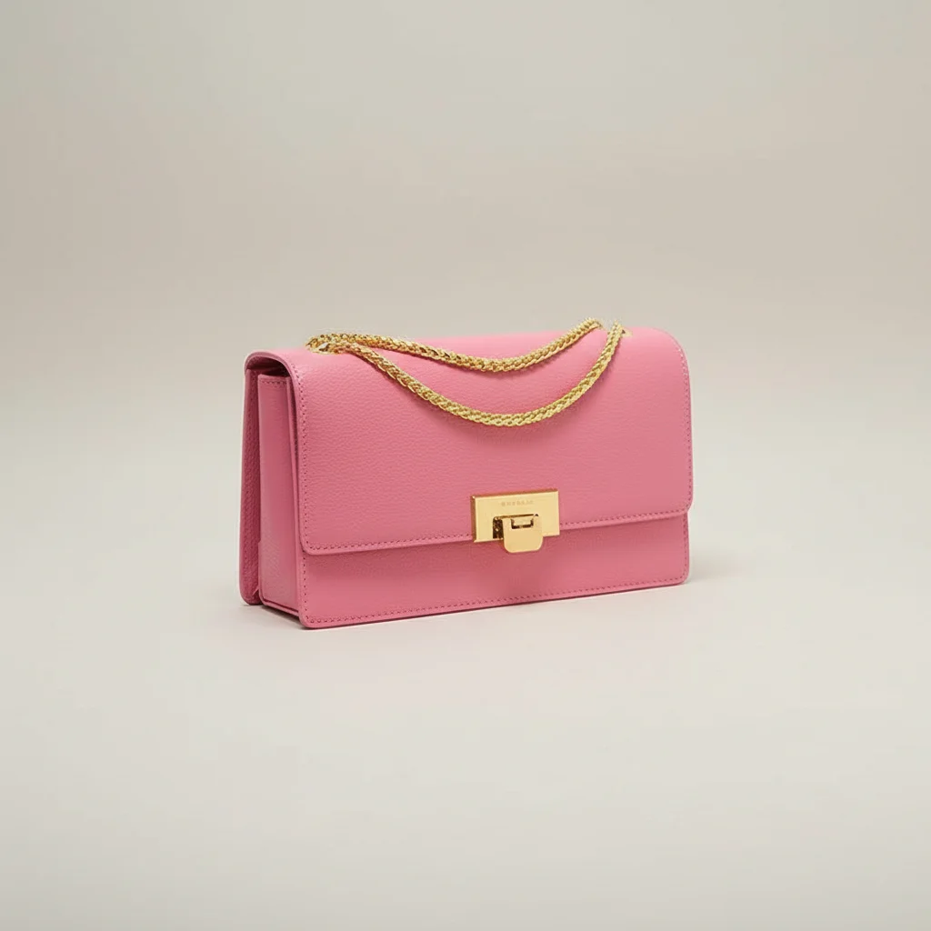 sac chaine cuir femme élégant 24cm – Image 7
