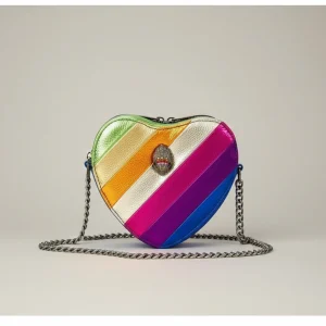 Sac chaine cœur simili cuir compact