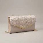 Sac chaine doré mariage nylon élégant