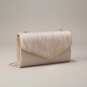 Sac chaine doré mariage nylon élégant