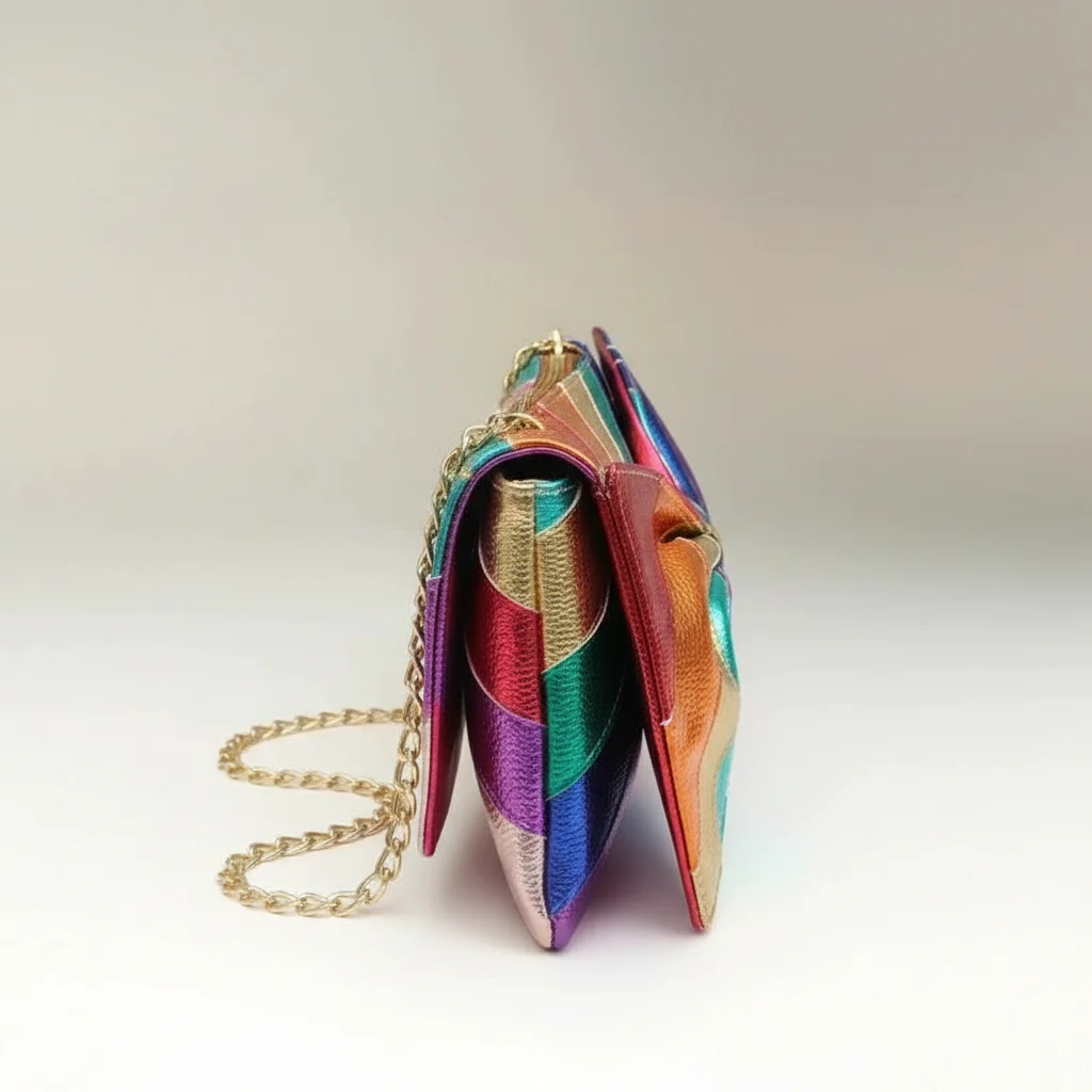 sac chaine fantaisie simili cuir noeud – Image 2