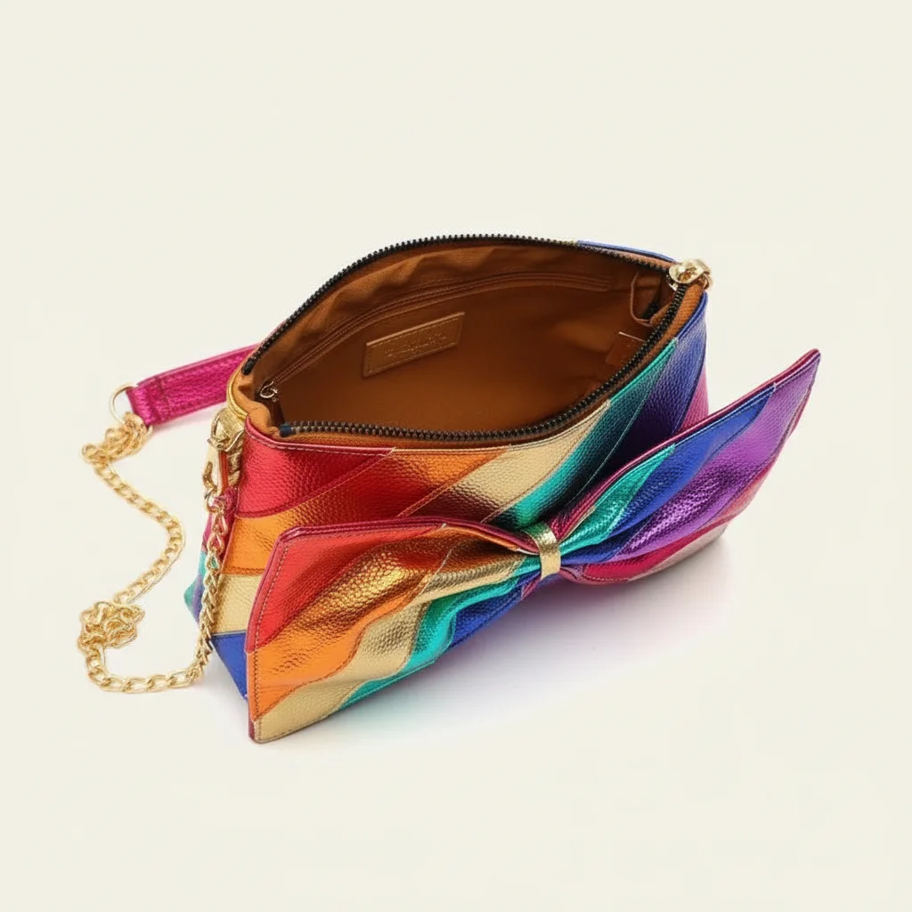 sac chaine fantaisie simili cuir noeud – Image 3