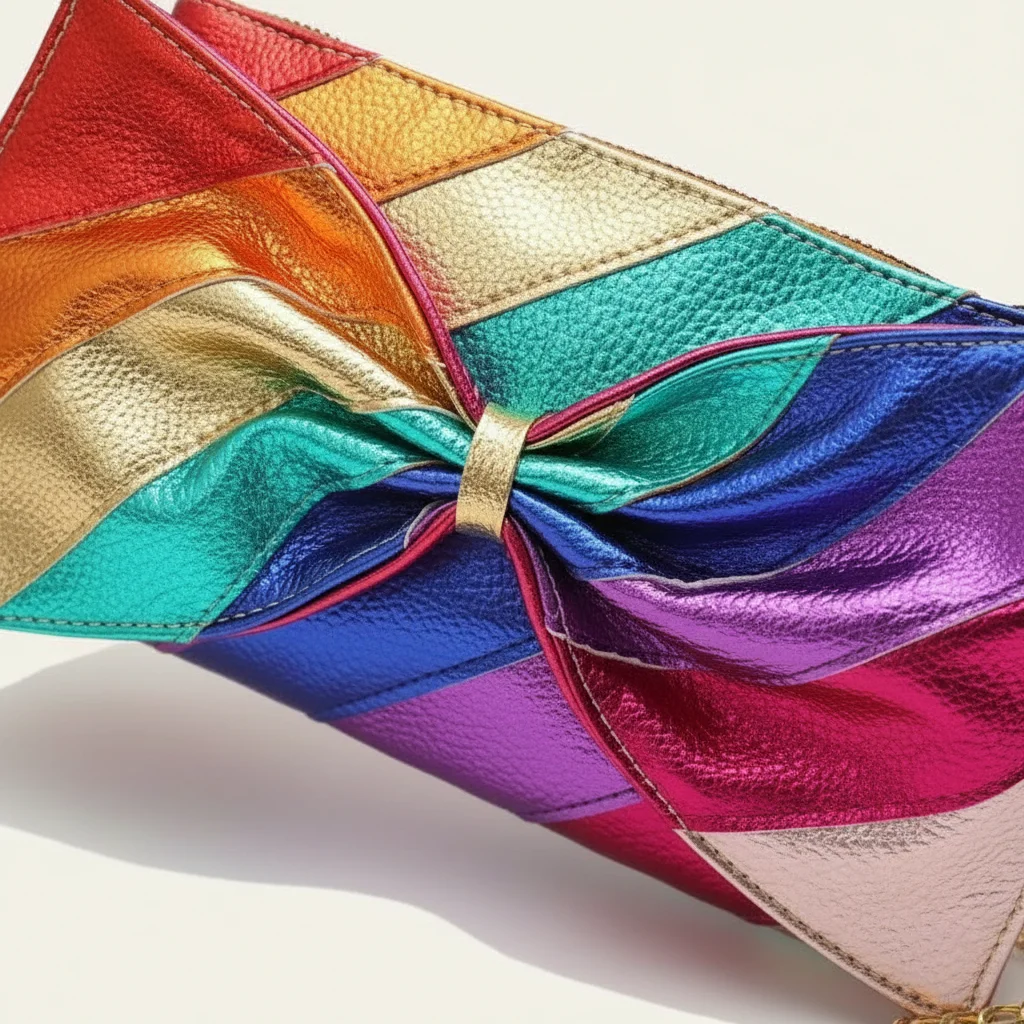 sac chaine fantaisie simili cuir noeud – Image 4