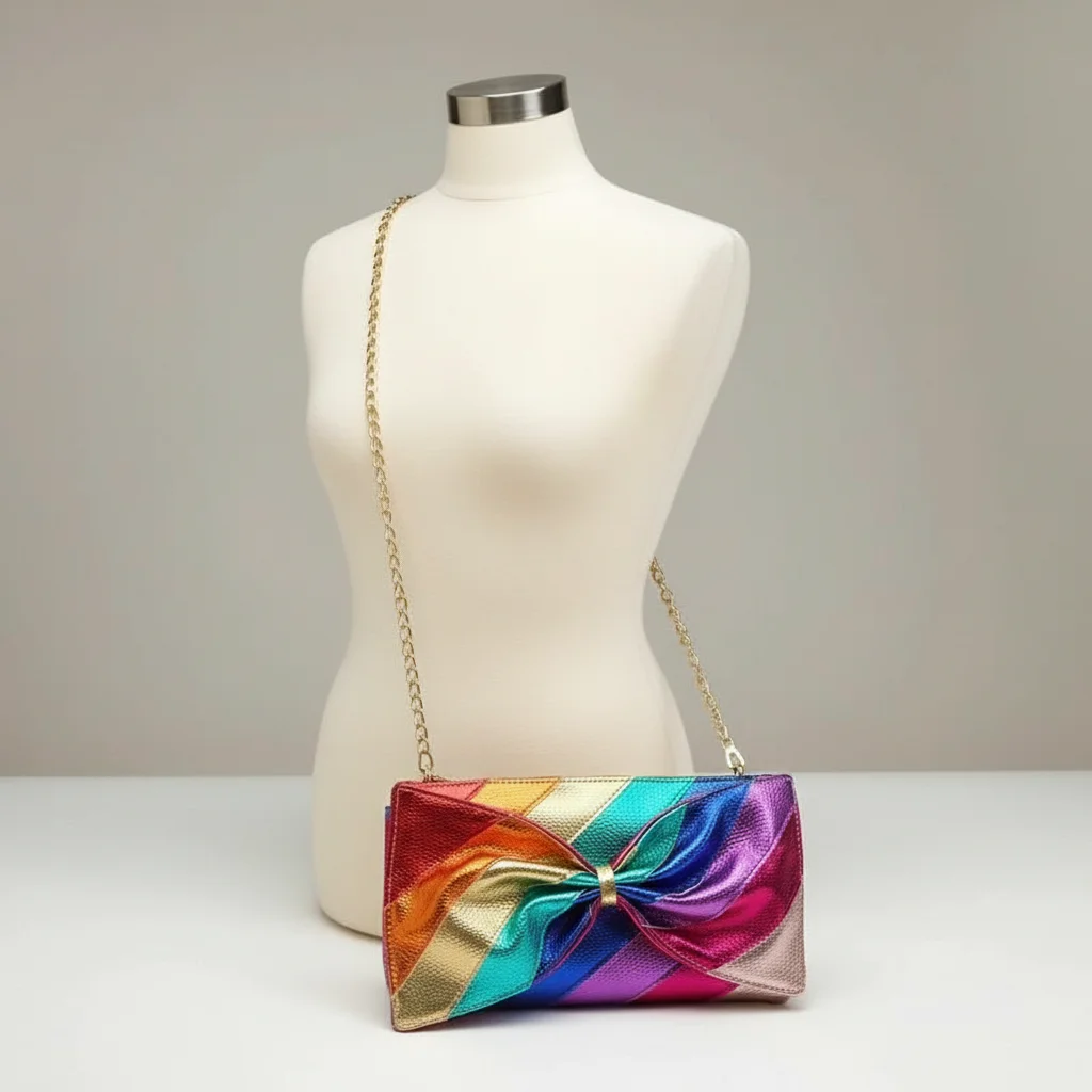 sac chaine fantaisie simili cuir noeud – Image 5