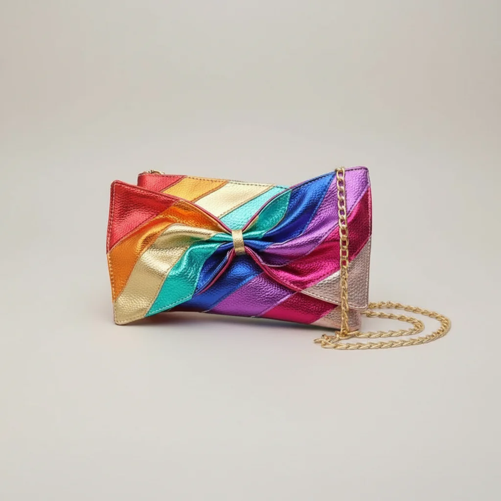 sac chaine fantaisie simili cuir noeud – Image 6