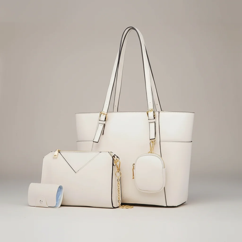 Sac chaine femme ensemble simili cuir business – Image 15