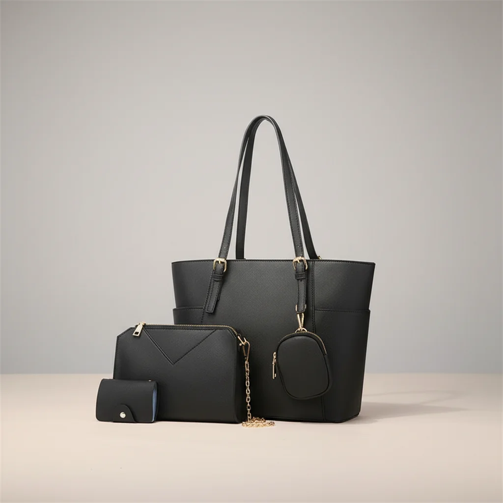 Sac chaine femme ensemble simili cuir business – Image 17