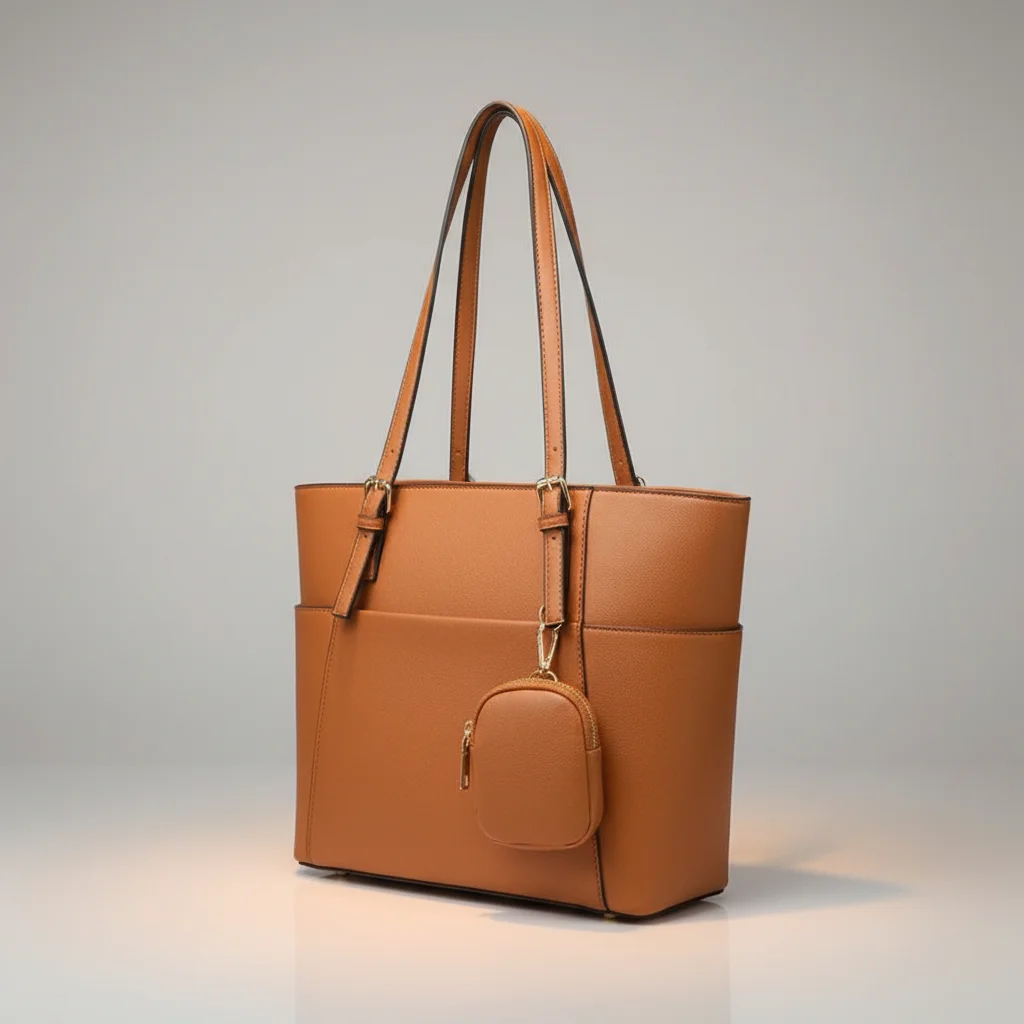 Sac chaine femme ensemble simili cuir business – Image 8
