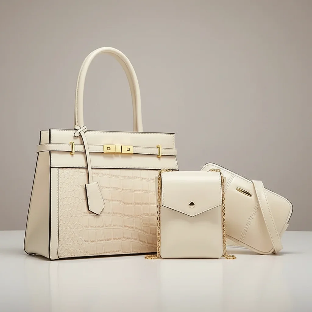 sac chaine femme ensemble simili cuir raffiné – Image 11