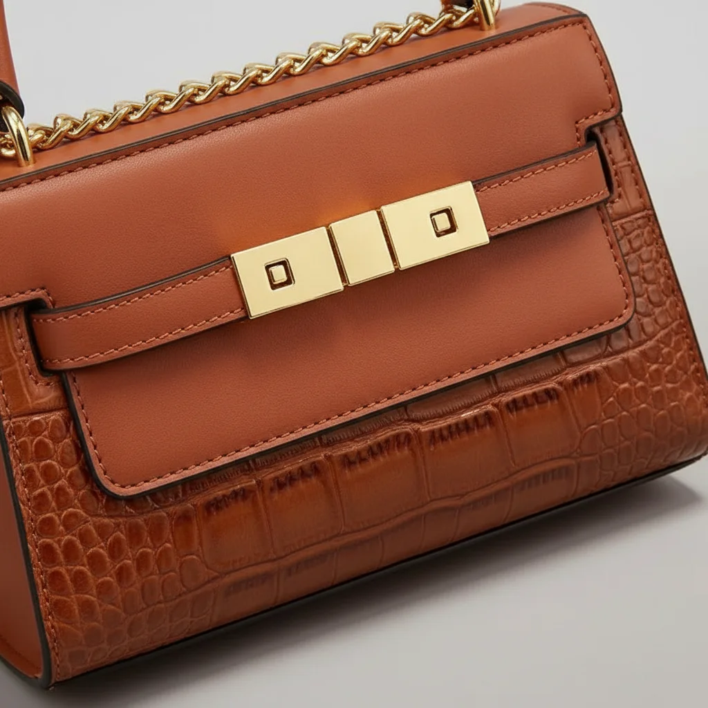sac chaine femme ensemble simili cuir raffiné – Image 8