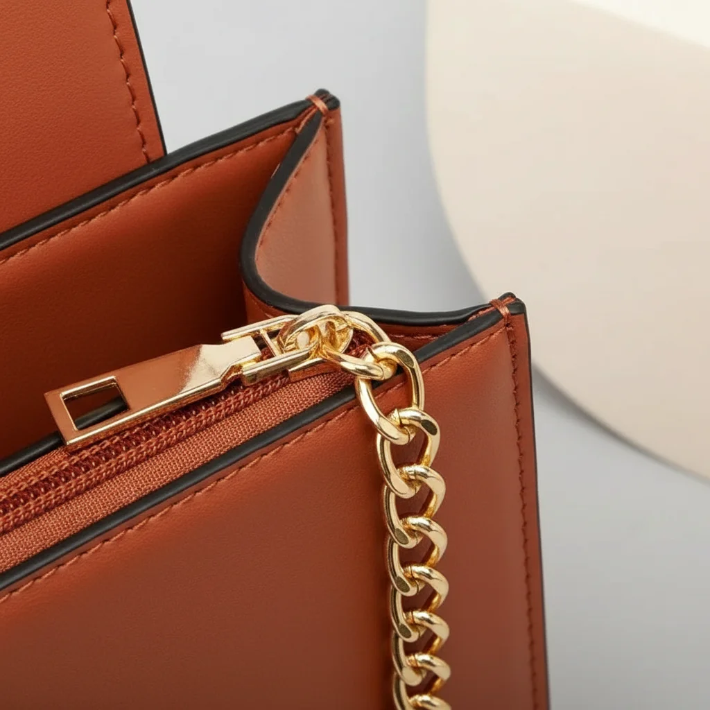 sac chaine femme ensemble simili cuir raffiné – Image 9