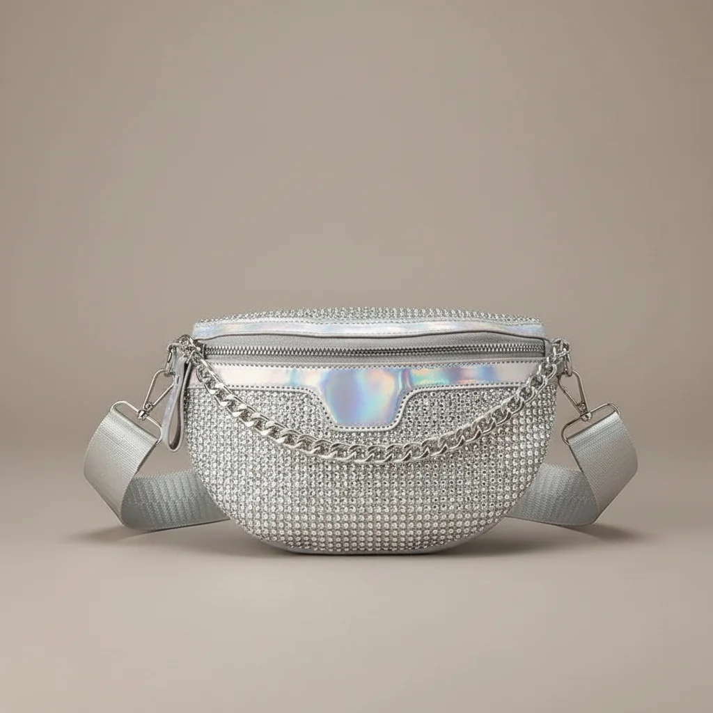 Sac chaine femme pailleté bandoulière soirée