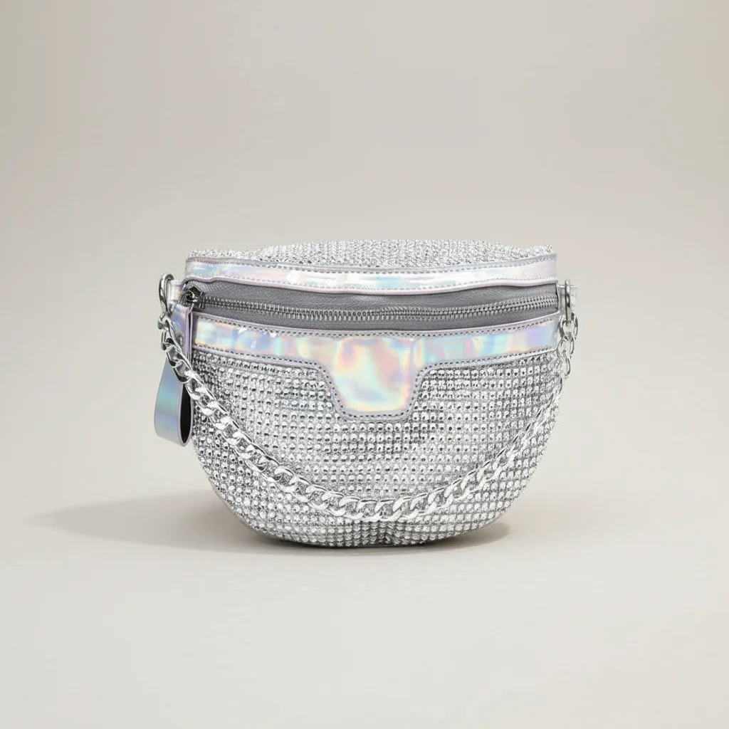 Sac chaine femme pailleté bandoulière soirée – Image 12