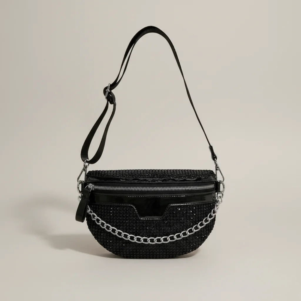 Sac chaine femme pailleté bandoulière soirée – Image 14