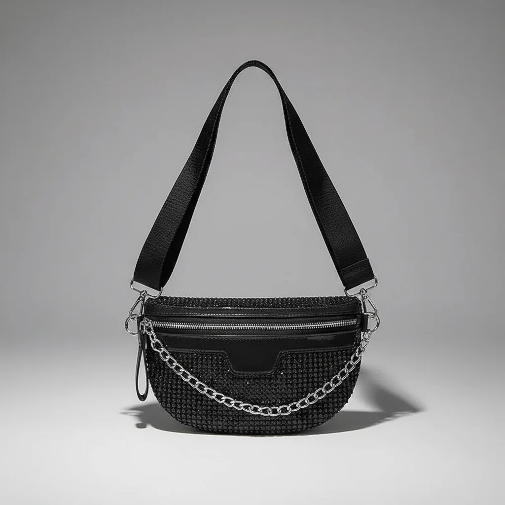 Sac chaine femme pailleté bandoulière soirée – Image 7