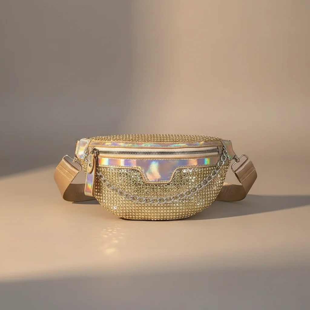 Sac chaine femme pailleté bandoulière soirée – Image 8