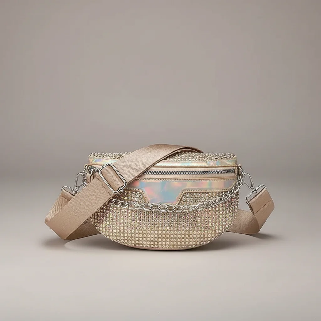 Sac chaine femme pailleté bandoulière soirée – Image 9