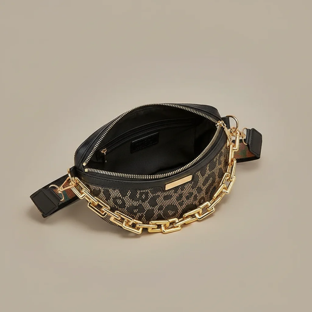 Sac chaine femme polyester motif animal – Image 3