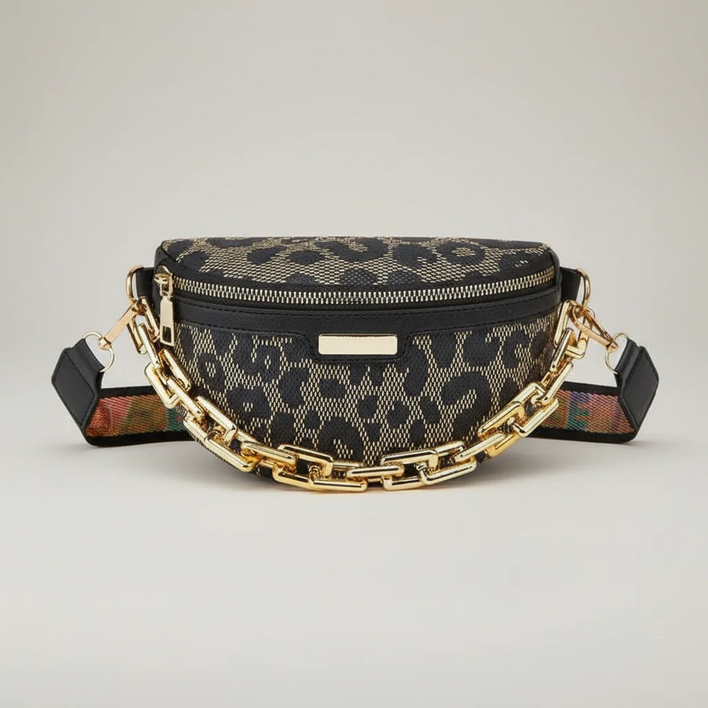 Sac chaine femme polyester motif animal – Image 6