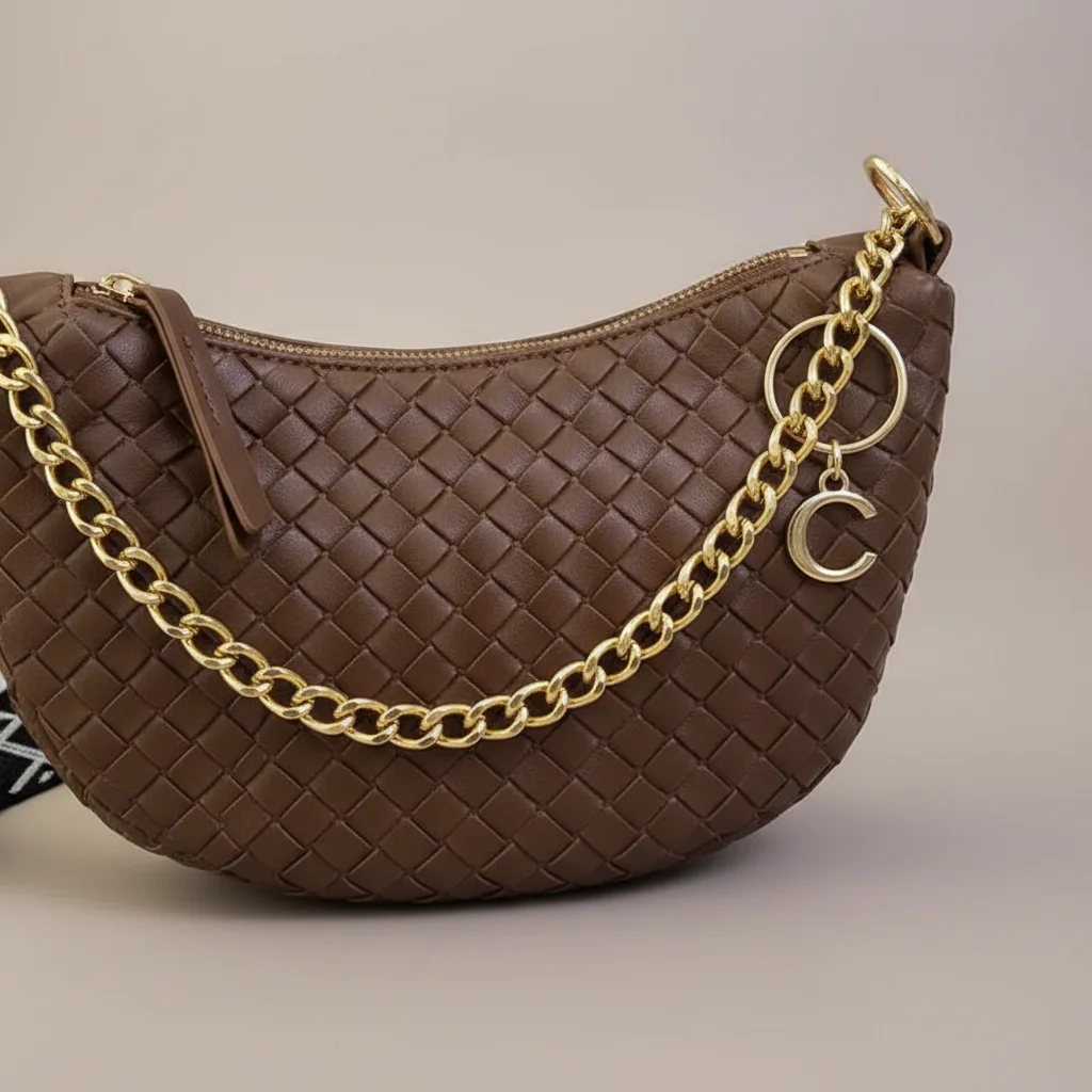 Sac chaine femme simili cuir grande capacité – Image 12